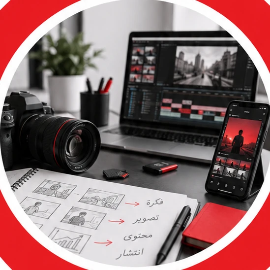 معدات التصوير والمونتاج من العرض الأصلي